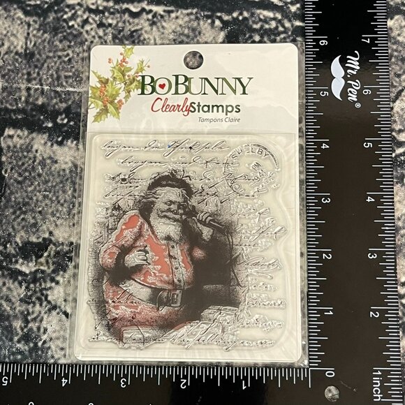 BoBunny SANTA DEAR Clear Stamp #SSD313 Holiday Santa - Picture 2 of 7